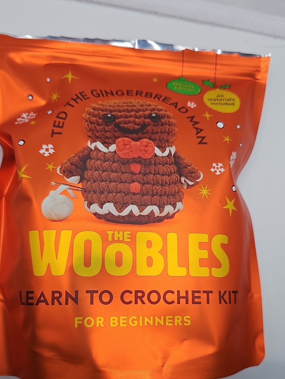 The Woobles Ted the Gingerbread Man Kit